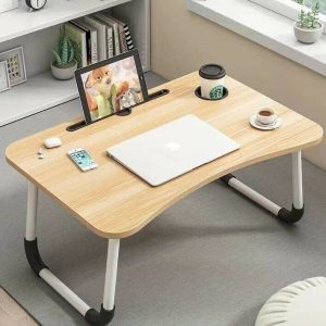 Table pliable multifonctionnelle – Idéale pour lit, canapé ou bureau